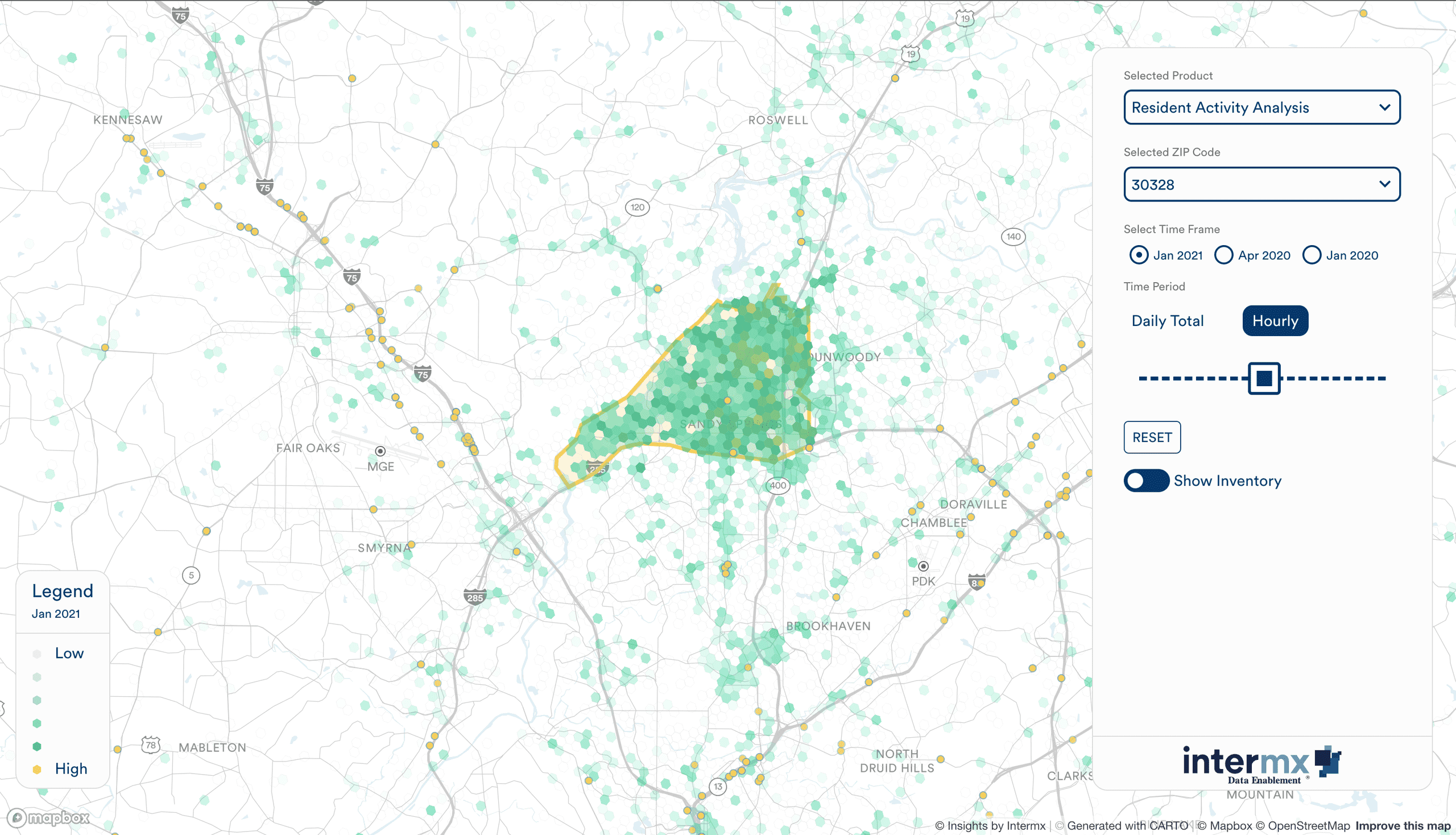 Population Movement Web Maps